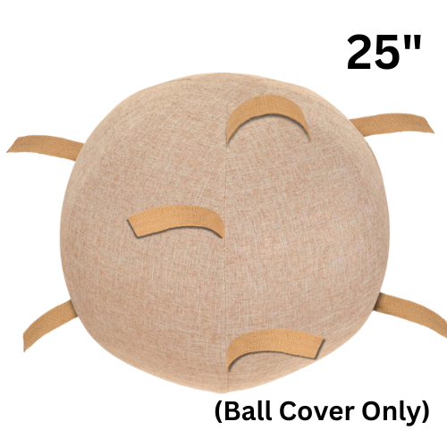 25" Jumbo 100% Hemp Ball Cover With Chew Straps (Ball Cover Only)